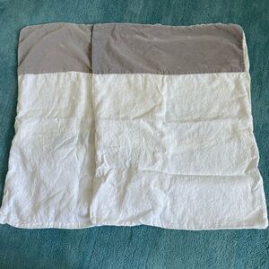 Pair West Elm Velvet and Linen Pillow Shams | Standard 20x26